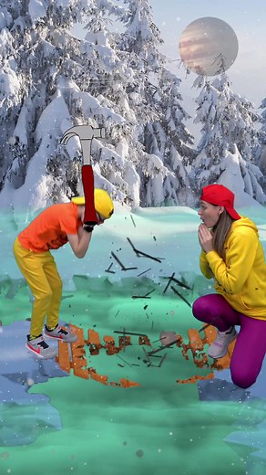 Kids Exploring Nature in a Winter Wonderland