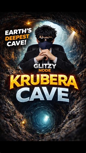 Where Sunlight Never Reaches! | The Mystery of Krubera Cave🕳️#trending #facts #shorts #viral
