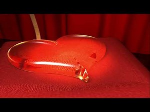 ANIMATED RED LOVE HEART VIDEO BACKGROUND