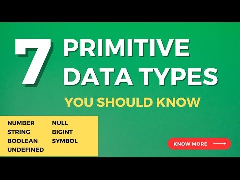 #4 Primitive Data Types in JavaScript | Web Development | Latest JavaScript Tutorial | SEM