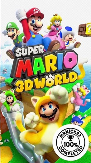 Super Mario 3D World – 100% Completed (Mario Only)! 🏆