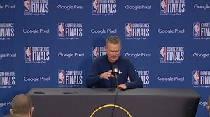 'When are we going to do something?' | Golden State Warriors basketball coach Steve Kerr spoke out about the Texas school shooting before Game 4 of the Western Conference finals. https://on.kcra.com/KerrTexasShooting | KCRA 3