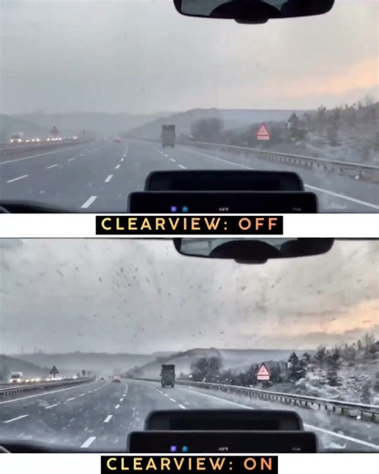 ClearView | Safety First 🚘 Even in Snowstorm ❄️ #travel #driving #automobile #shorts