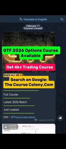 GTF 2026 All Course Available 😱#trading #gtfcourse #stockmarket