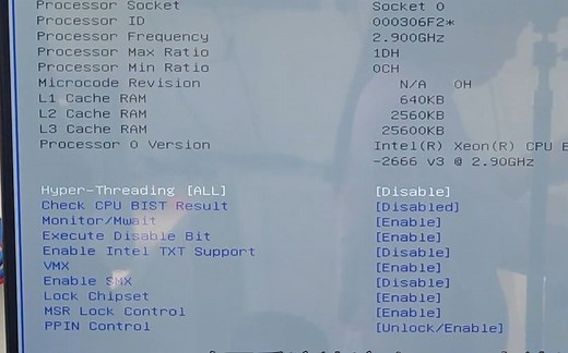 [电脑-老主板设置] 关闭超线程教程