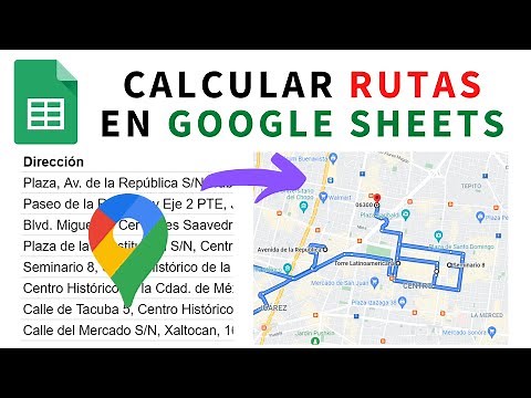 Calcular rutas con distancias y tiempos entre puntos con Google Sheets