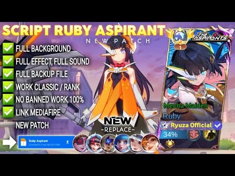 Script Skin Ruby Aspirant - Mecha Maiden No Password | Full Effect Voice | Patch Terbaru
