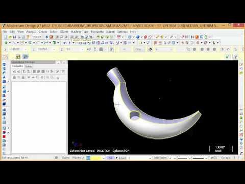 Mastercam Un-trim Surface - Cimquest 2 Minute Tuesday