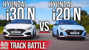 Hyundai i20 N vs Hyundai i30 N: Track Battle | Auto Express