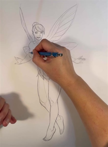 9.8K views · 711 reactions | Drawing Tinker Bell. Okay, gang. Here’s my latest drawing video. I’m doing something new. Instead of drawing a comic book superhero, I decided to draw a cartoon character in my comic book style. So here’s my take on Tinker Bell. (Or my friends call her “Thicker Bell”.) You can see all my drawing videos on my YouTube channel: YouTube.com/@frankchoartist Enjoy! | Frank Cho | Facebook