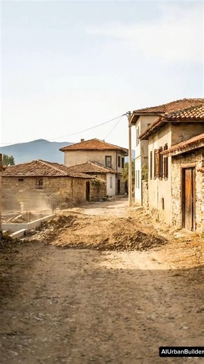 Small Village Turned Into Modern City Block 🤯#shortvideo #shorts #ai #building #creative