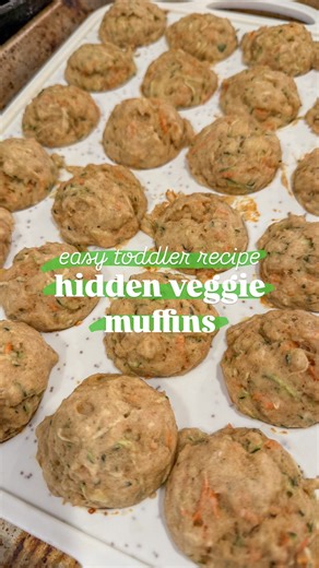 Ivy Rose on Instagram: "💚 comment VEGGIE and I’ll send ya the recipe for these perfectly sweet muffins your toddler will loooovee!! #toddlermeals #toddlerrecipes #toddlersnacks #toddlerbreakfast"
