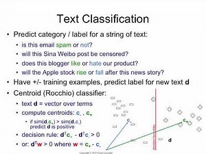 Text Classification 1: Centroid Method