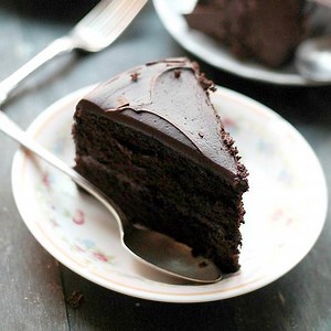 This BLACK MAGIC CHOCOLATE CAKE is the best gift for your Valentine! It is my go-to chocolate cake recipe for every special occasion and it will soon become yours, too! RECIPE HERE: https://diethood.com/black-magic-chocolate-cake/ | Diethood