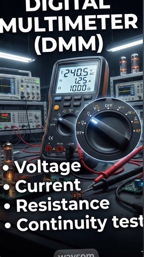 Digital Multimeter (DMM)#education #electricalmeasurements #facts #digital #learn #multimetertesting