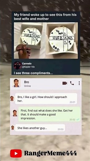 Meme 😂 Bro I like a girl 😶