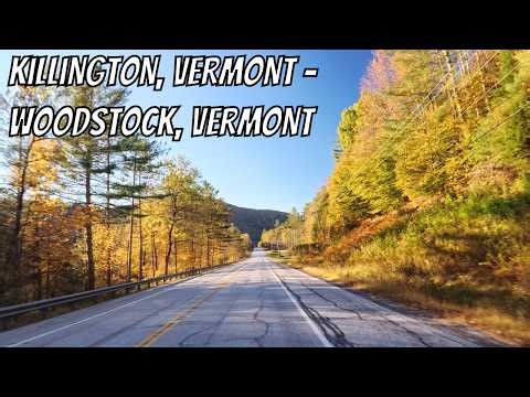 Drive Vermont: Killington to Woodstock! No talking drive in Vermont.