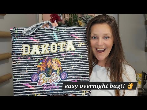 BEGINNER friendly easy overnight bag, no pattern needed!! Fun corners and a quick make 🌄🎉