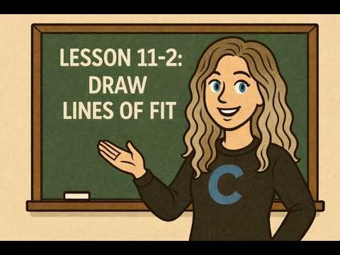 Lesson 11-2: Draw Lines of Fit
