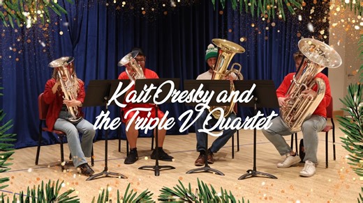 𝟏𝟐 𝐃𝐚𝐲𝐬 𝐨𝐟 𝐂𝐫𝐮𝐬𝐚𝐝𝐞𝐫𝐬 | 𝐃𝐚𝐲 𝟐 On the second day of Crusaders, we're heading to Boston University to jam with alumnus Kait Oresky and the Triple V Quartet! Since marching in the baritone section and aging out as drum major in 2018, Kait shipped up to Boston to pursue a DMA at Boston University under Mike Roylance. Please enjoy this performance from Kait and her quartet members who are part of the Boston University combined tuba/euphonium studio, aka The Herd. Support the music