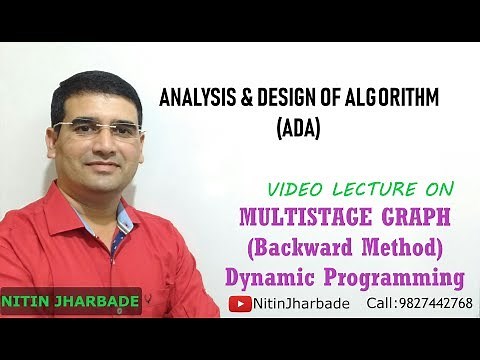 Multistage Graph Problem - Backward Method (Dynamic Programming)