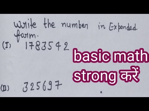 #How to write number in expanded form#basic math ko strong Karen#Ankit Academy
