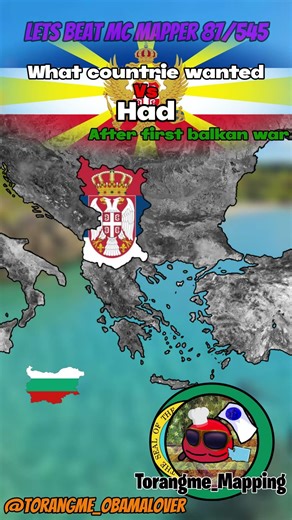 What Every balkan countrie got after 1st balkan war #mapping #balkan #history #ww1 #ww2