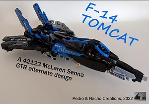 LEGO MOC-104950 F-14 Tomcat (42123 McLaren Senna GTR) (Technic 2022)