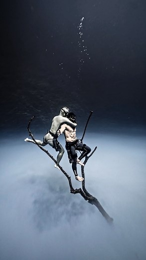 1.1M views · 5.2K reactions | Freediving Stunt training for the @poseidon film project. Featuring World Record Freediver @alexeymolchanov & Underwater Stuntman @tavicastro  Filmed by trained professionals do not attempt ⛔️  @freedive_tulum  Jungle Cenote Tulum México 錄 @molchanovsfreediving #freediver #aquaman #dccomics | Tavi Castro | Facebook