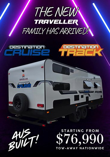 The all-new Traveller family has officially arrived, now available in both the Cruise and the Track model for any adventure. | CaravanWorld