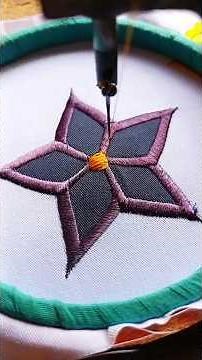 Watch This Flower Bloom with Embroidery! 🌸✨