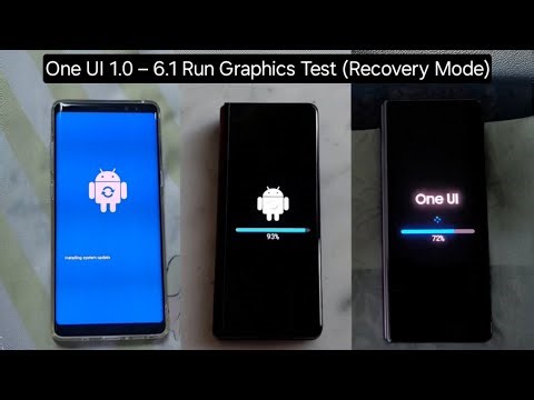 Samsung One UI 1.0 - 6.1 Run Graphics Test in Recovery Mode!