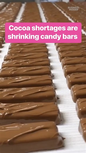 As #cocoa prices rise, your favorite #chocolate bars may have less cocoa and cost more. #candy | Insider Food
