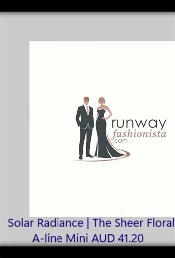 Solar Radiance | The Sheer Floral A-line Mini