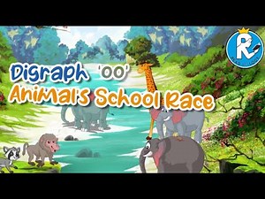Digraph 'OO' Story | Animal's School Race | English Story for Kids