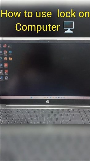 how to use lock 🔒 on computer 🖥️ #laptop #computer #lock
