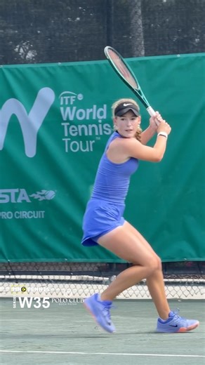 Hannah Ayrault, 1st main draw win at a W35 tournament. MNO Tennis W35, April 2026