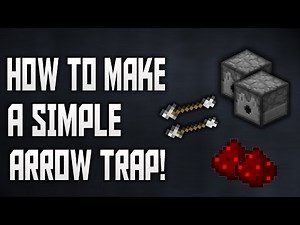 ✔ Minecraft For Beginners: How to Build A Simple Arrow Trap!