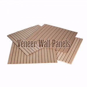 1' Wide x Nominal 8' High x 5/16' Thick Unfinished Solid Red Oak Tambour Sheet with 3/4" Half Round Grooves