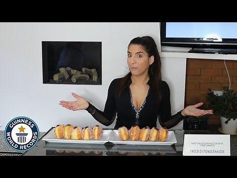 Most jelly donuts eaten in three minutes - Guinness World Records