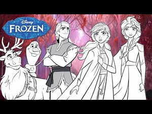 FROZEN 2 ELSA ANNA COLOURING PAGES COMPILATION Mewarnai Elsa Annd Frozen