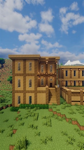 Massive Wooden Townhouse | Minecraft Survival Build