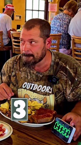 A fast-paced food challenge attempt