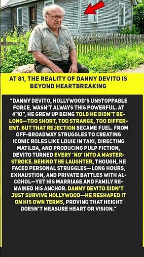 😭💔At 81, The Reality Of Danny DeVito Is Beyond Heartbreaking #shorts