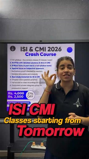 Last Call for ISI 2026 Aspirants | High Paying Career Starts with This Crash Course!🔥
