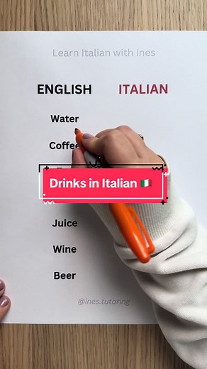 Learn Basic Italian Drinks: Water, Coffee, Wine & More