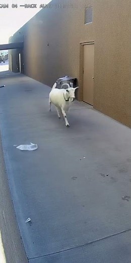 Goat Gets Jump-Scared by Trash Can — Ai Vdeo