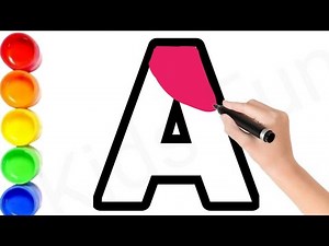 Alphabet ABCD and Count 1234 for Kids //Easy Step by Step Drawing Tutorial for Kids,49