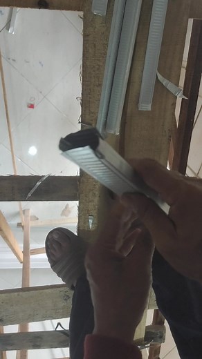 PVC ceiling installation #construction #Lightsteel #diy #viral #tips #reels #tools #tricks #handyman #pvc #partition #home | Suryono baja 45