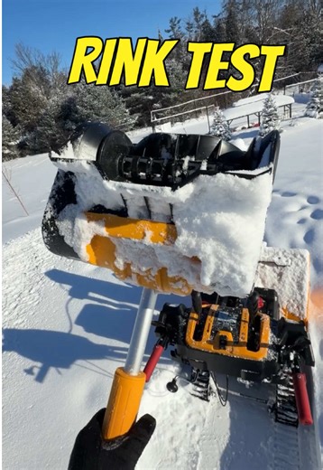 Just trying to make clearing the snow off the rink a little easier! #hockey #canada #canadian #snow #winter